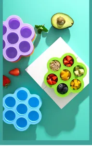 Contenitore per alimenti per neonati in silicone scatola stampo congelatore frutta.
