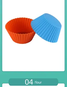 Silicone cupcake molds baking cups muffin liners reusable kitchen DIY pastry baking tools