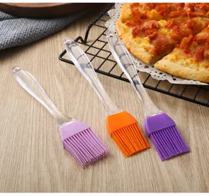 Silicone pastry brush set small basting oil brush 17cm for BBQ baking cooking food details
