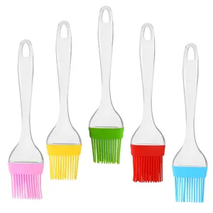 Silikon Pinsel Set Backen Grillen Kueche Kochen Hitzebestaendig Mehrfarbig 5 Stueck