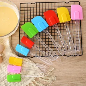 Silicone Spatula Heat Resistant Baking Tool Kitchen Gadget Flexible Cake Cream Butter Jam Scraper Modern Simple Style