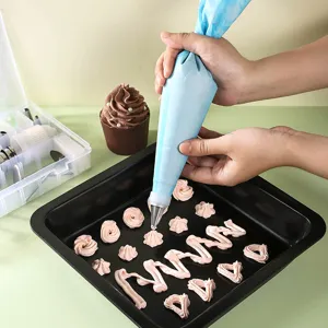 Juego de manga pastelera y boquillas para decorar tartas, kit profesional de reposteria.