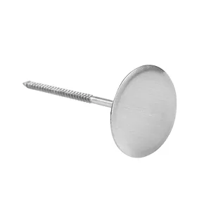 Clou à fleur en acier inoxydable pour décoration de gâteau outil de pâtisserie tête plate