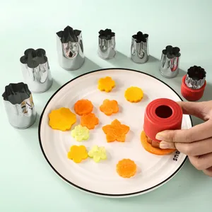 Set tagliapasta verdura frutta acciaio inossidabile, stampi cucina bambino fai da te.