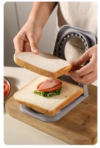 Coupe-sandwich à ressort rond Toast croûte scellant moule poche sandwich maker detail