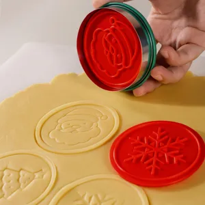 Stampo per biscotti natalizi magnetico e strumento di goffratura per dolci e fai da te.