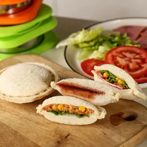 Coupe-Sandwich Rond Assisté Par Ressort Croûte De Toast Et Moule D'Étanchéité Machine À Sandwich De Poche Outil De Cuisson De Cuisine