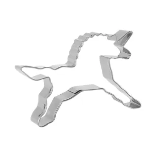 Cortador de galletas de unicornio de acero inoxidable para reposteria y cocina molde