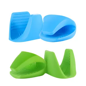 Silicone Oven Mitts Pinch Grips Heat Resistant Kitchen Potholders for Baking and Cooking Pair