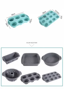 Stampo da forno in silicone set teglia per muffin pane toast tortiera cucina utensile