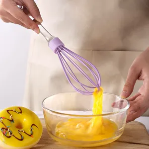 Manuell silikondraht schwingbesen eierschlaeger backwerkzeug fuer kueche kochen und kuchen