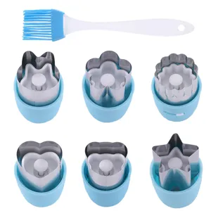 Set di stampi per ravioli in acciaio inossidabile con pennello in silicone accessori cucina