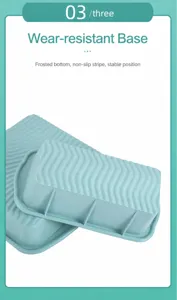 Stampo per pane in silicone con fondo ondulato, design antiscivolo per una cottura stabile.
