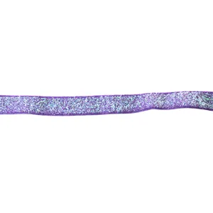 Purple glitter velvet ribbon for DIY handmade hair bow accessories and sewing crafts.