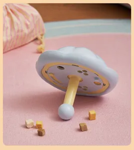 Detail shot of interactive pet slow feeder toy, spinning design for cat and dog fun.