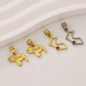 Venezuela map pendant fashion DIY metal necklace jewelry accessories for women daily wear
