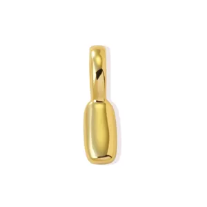 Minimalist 18K gold plated brass letter pendant DIY necklace bracelet jewelry accessory charm
