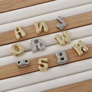 Minimalistische Koperen Vergulde Zilveren Engelse Letter Hanger DIY Armband Ketting Accessoire Mode Sieraden
