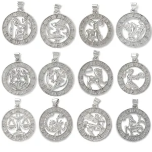 Dierenriem sterrenbeeld hanger koper verguld zilver halsketting DIY sieraden accessoires detail