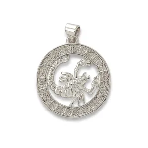 Dierenriem Schorpioen holle hanger koper vergulde ketting mode sieraden accessoire DIY cadeau.