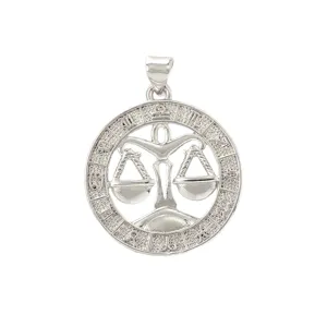 Koperen vergulde dierenriem teken holle ketting hanger mode sieraden accessoire voor dames cadeau
