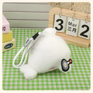 Cute sea otter plush pendant white seal doll bag hanging ornament soft toy gift for girls