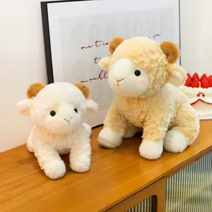 Süßes Kleines Schaf Plüschtier Weiche Stofftier Puppe Flauschiges Lamm Kissen Kinder Beruhigender Begleiter