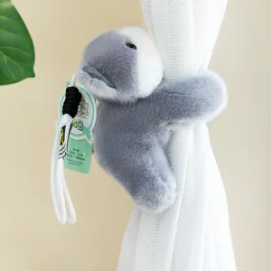 Süßes magnetisches Plüschtier Vorhanghalter Puppe, weiches Stofftier Zimmer Deko Wohnaccessoire.