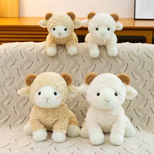 Süßes Plüschtier Schaf Stofftier kuschelige flauschige Lamm Puppe Kissen für Kinder