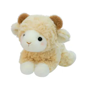 Süßes flauschiges kleines Schaf Plüschtier Puppe,weiches Kuschelkissen für Kinder Babys.
