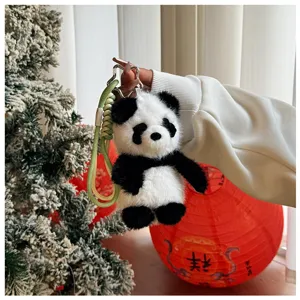 Portachiavi in peluche panda cartone animato animale bambola borsa ciondolo regalo
