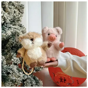 Simpatico peluche animale portachiavi cartone animato ciondolo zaino dettaglio