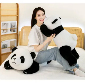 Lindo peluche de panda, suave animal de peluche para niños, gran panda realista regalo ideal.