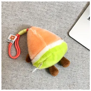 Süßes Obst Plüschtier Anhänger Wassermelone Schlüsselanhänger weich Taschenaccessoire