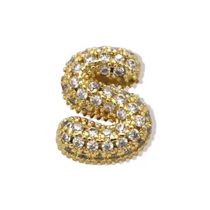 Goldener Buchstabe S Pave Strass Anhanger fur DIY Halskette Schmuck Zubehor Gestaltung.