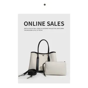 Leinwand-Shopper-Taschen-Set mit passender Tasche und Gurt, großes Kapazitäts-Chic-Design.