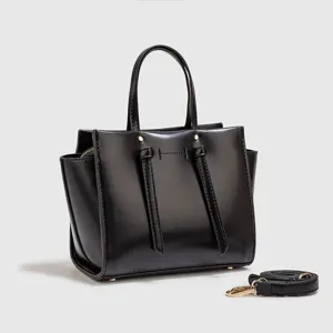 Dames PU Leer Handtas Casual Handvat Schoudertas Mode Tote Schoudertas met Strik