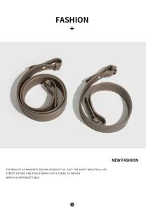 Cinghia di ricambio in vera pelle taupe per borsa tracolla regolabile accessorio
