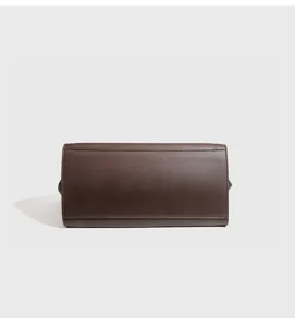 Minimalistische donkerbruine shopper tas, grote capaciteit stijlvolle handtas voor dames dagelijks.