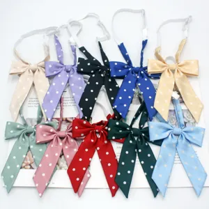 Stile Coreano Collegio JK Uniforme Farfalla A Pois Manico Lungo Accessorio Vestito Marinaio