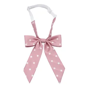 Farfallina rosa a pois per donne e ragazze accessorio per colletto uniforme JK stile.