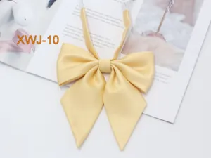 Einfarbige spitze Eckschrägstrich Fliege JK Uniform Krawatte für Damen Alltag Zubehör