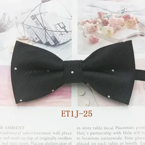 Noeud papillon noir pour enfants style coreen elegant double couche noeud pour fete