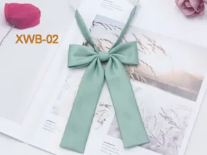 Solid color twill JK uniform bow tie, cute sailor suit collar accessory for women daily wear.