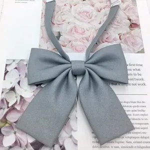 Effen grijs plat JK vlinderdas Japanse schooluniform matrozen kraag decoratie