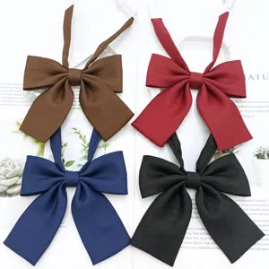 Japanse College Stijl Effen Kleur Platte Hoek JK Uniform Vlinderdas Leuke Matrozenpak Decoratieve Lint Vrouwen Hals Accessoire