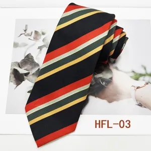 Classic retro striped men's necktie, business formal wear accessory for stylish modern gentlemen.