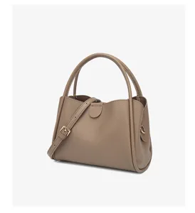 Bolso bandolera de cuero vintage estilo coreano gran capacidad para mujeres de viaje