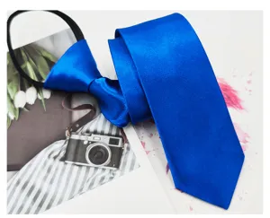 Conjunto de corbata y pajarita de satén azul real para hombre, corbata formal elegante.