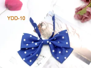 Blue polka dot bow tie JK sailor uniform collar accessory cute sweet Japanese style necktie